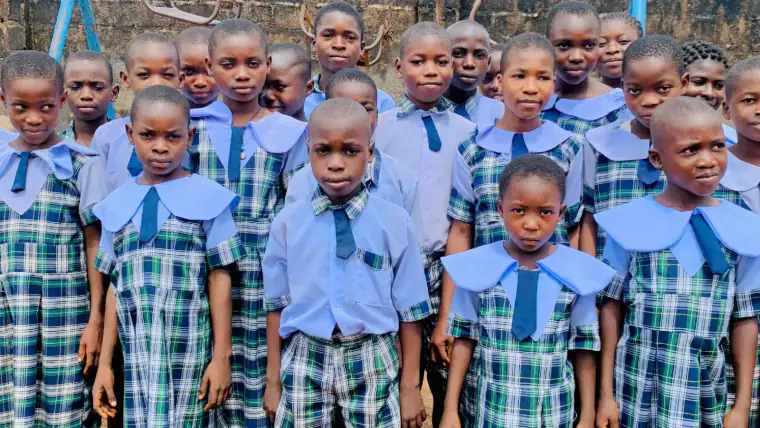Pupils of Zion Primary School